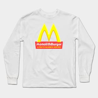 Monolith Burger 8-bit Long Sleeve T-Shirt